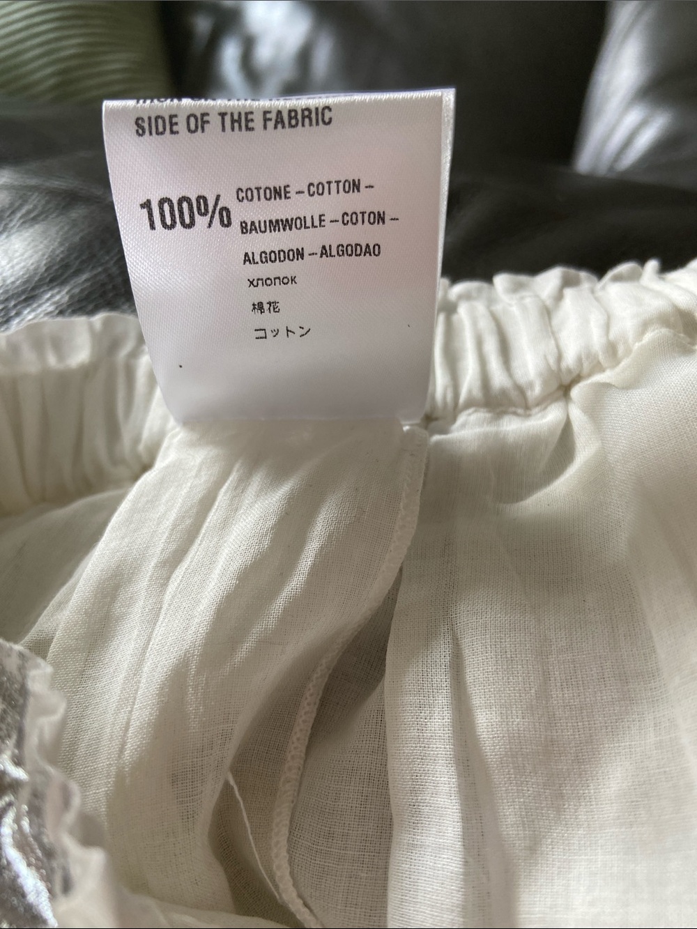 TELA York Pleated Midi Cottom Silver White Skirt - Picture 13 of 13